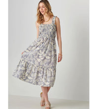 Load image into Gallery viewer, Botanical Print Cotton Midi Dress