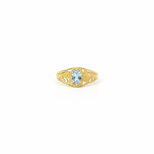 Load image into Gallery viewer, Floral Blue Topaz Ring