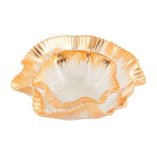 Load image into Gallery viewer, Gold Edge Ruffle Bowl Set