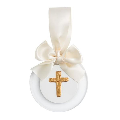 Gold Cross Intaglio Ornament