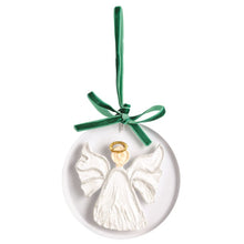 Load image into Gallery viewer, White Christmas Painted Acrylic Ornaments - 4 asst