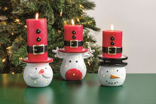 Load image into Gallery viewer, Santa Flameless Pillar - 2 asst