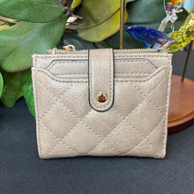 Load image into Gallery viewer, Melody Vegan Quilted Wallet- Khaki