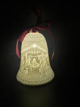 Load image into Gallery viewer, Nativity Scene Bell Ornament with LED and Timer