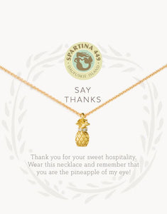 Sea La Vie Say Thanks Necklace