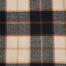 Load image into Gallery viewer, Kylie Windowpane Cream Plaid Fringe Scarf