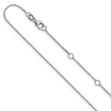 Load image into Gallery viewer, Leslie's 10kt White Gold Cable Adjustable Chain