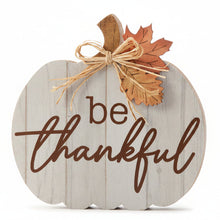 Load image into Gallery viewer, Pumpkin Decor with Sentiment, 2 Asst