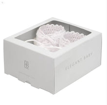 Load image into Gallery viewer, Christening Hand Crocheted Baby Booties