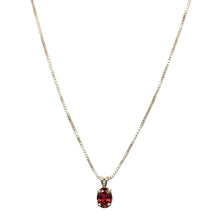 Load image into Gallery viewer, Ruby Pendant Necklace