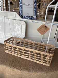 Woven Acrylic Utensil Caddy