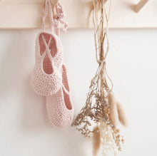 Load image into Gallery viewer, Pink Ballerina Hand Crocheted Baby Booties
