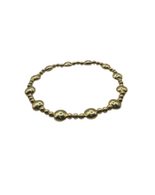 Load image into Gallery viewer, Honesty Gold Sincerity Pattern 6mm Bead Bracelet