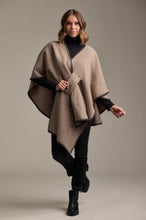 Load image into Gallery viewer, Hayword Blanket Poncho- Tan