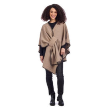 Load image into Gallery viewer, Hayword Blanket Poncho- Tan