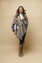 Load image into Gallery viewer, Hayword Blanket Poncho- Tan