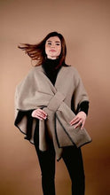 Load image into Gallery viewer, Hayword Blanket Poncho- Tan