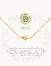 Load image into Gallery viewer, Sea La Vie Listen Necklace