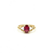 Load image into Gallery viewer, Garnet Twist Ring