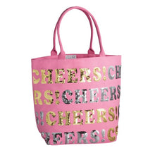 Load image into Gallery viewer, Pink Cheers Sparkle Tote