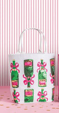 Load image into Gallery viewer, Cheers White Sparkle Tote