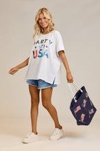 Load image into Gallery viewer, Americana Flags Sparkle Tote