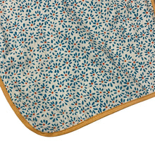 Load image into Gallery viewer, Orange and Blue Flower Bib