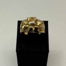 Load image into Gallery viewer, Men’s Gold Nugget Style Ring
