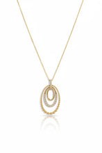 Load image into Gallery viewer, Diamond Oval Pendant Necklace