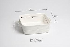 Le Blanc Collection- 8″ x 8″ Square Baking Dish