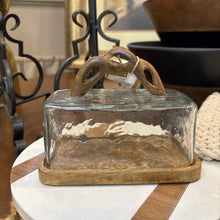 Load image into Gallery viewer, Braided Handle Butter Dish