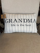 Load image into Gallery viewer, Grandma Striped Pillow