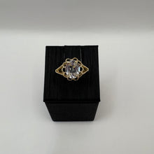 Load image into Gallery viewer, Vintage-Inspired White Topaz Ring