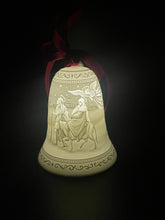 Load image into Gallery viewer, Nativity Scene Bell Ornament with LED and Timer