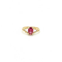 Load image into Gallery viewer, Garnet Twist Ring