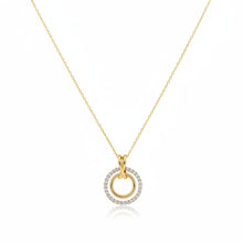 Load image into Gallery viewer, Double Circle Necklace