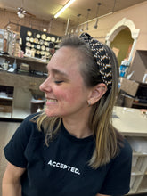 Load image into Gallery viewer, Black Raffia Woven Headband