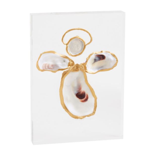 Acrylic Angel Oyster Plaque