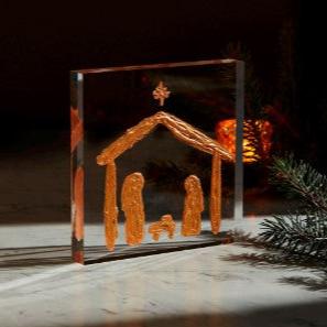 Acrylic Nativity Plaque