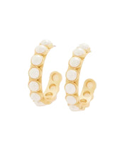 Load image into Gallery viewer, Anna Hoop Earrings Pearl