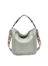 Load image into Gallery viewer, Aris Small Vegan Hobo- Light Sage