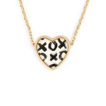 Load image into Gallery viewer, Art Heart Necklace - Hugs &amp; Kisses