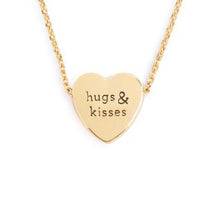 Load image into Gallery viewer, Art Heart Necklace - Hugs &amp; Kisses