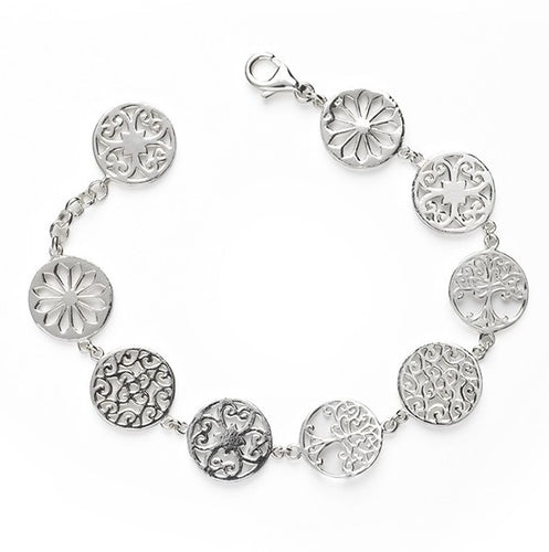 Oak Tree and Gate Link Bracelet