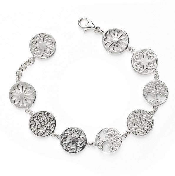 Oak Tree and Gate Link Bracelet