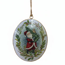 Load image into Gallery viewer, Santa Disk Ornaments, 3 asst.