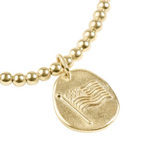 Load image into Gallery viewer, Classic Gold 3mm Bracelet - Inspire America Gold Disc