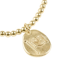 Load image into Gallery viewer, Classic Gold 3mm Bracelet - Inspire America Gold Disc