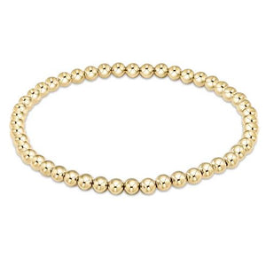 Classic Gold 4mm Bead Bracelet