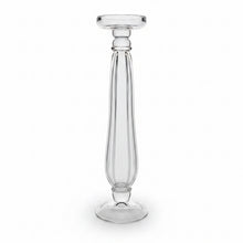 Load image into Gallery viewer, Large Clear Glass Candle Holder